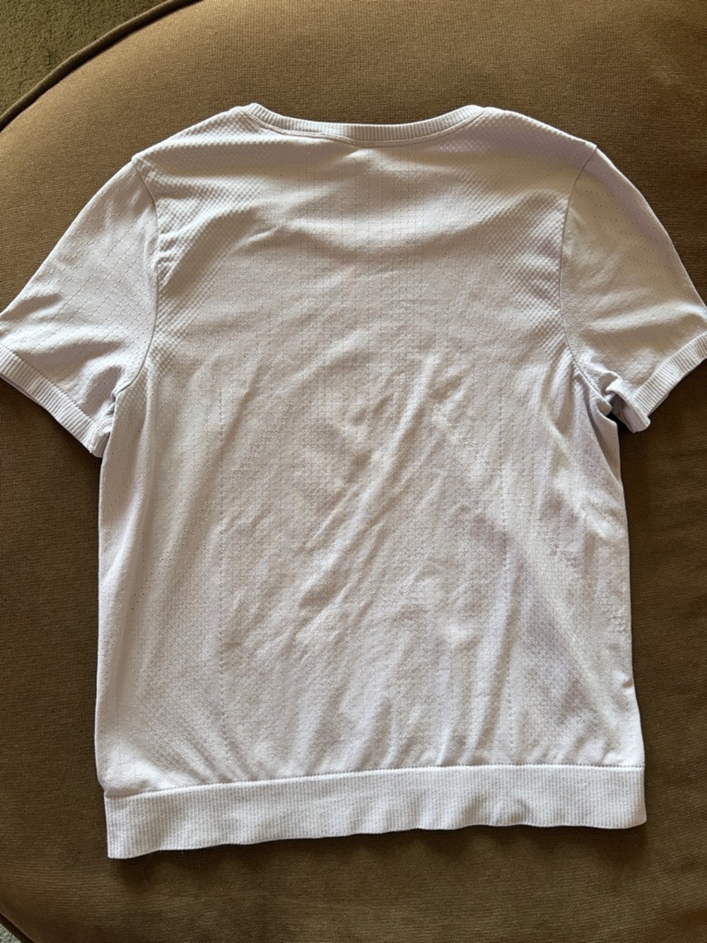 Light Lilac Short Sleeve Athleta Shirt - Picture 3 of 5